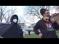 Black lives matter - Schweigeminute für Tonou-Mbobda vorm Uni-Krankenhaus Eppendorf