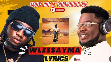 Teddyride wleesayma ft CIC official lyrics video (@teddyride_officialtr5422 @SOGRecordsEmpire )