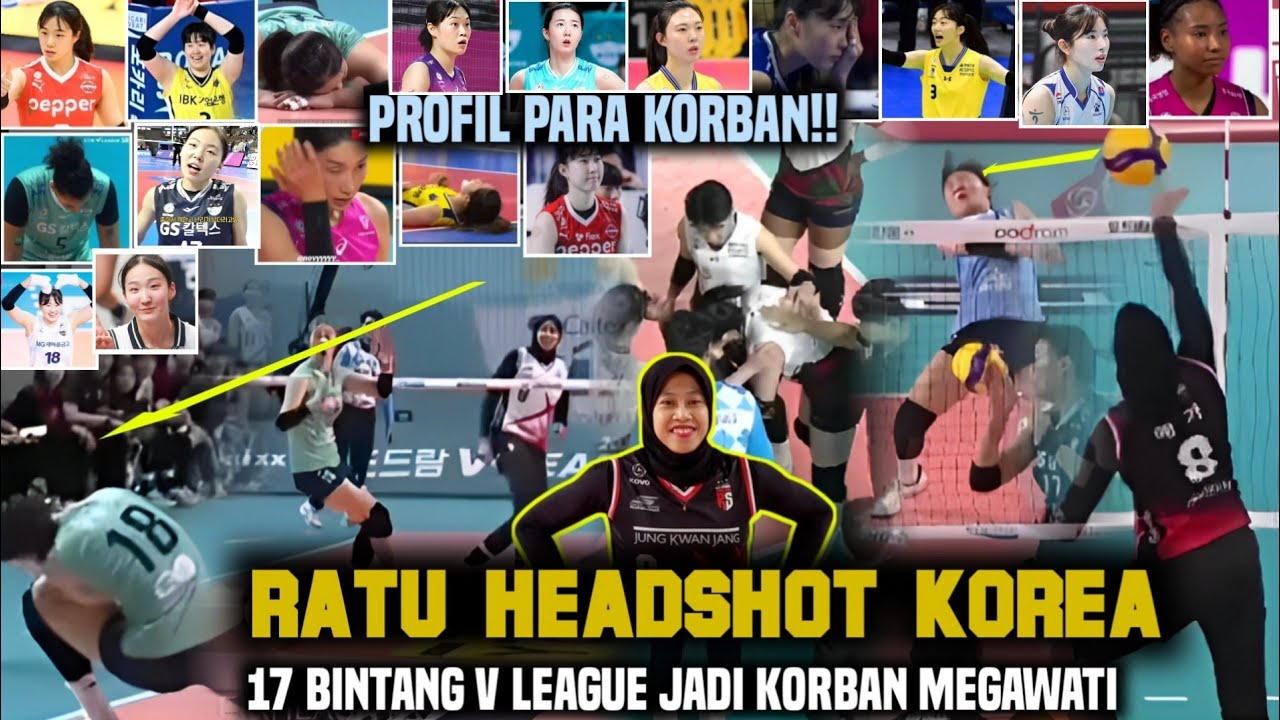 KEBANGGAAN!! 'Semua Korban Headshot Mega musim 2023/2024' | Bintang Bintang V League Korea Jd Korban