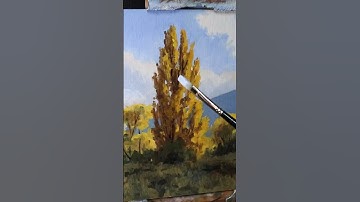 How to Paint Autumn Trees #art #oilpainting #treepainting #artist