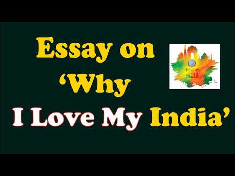 essay of i love my india