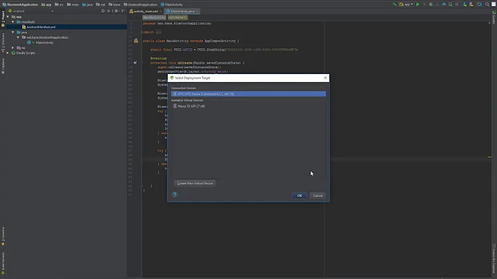 Bluetooth for Android and Arduino HC-05 Module, Java implementation