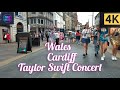 Cardiff Taylor Swift Concert Walk 4K | Pre-Concert Vibes (Part 1)