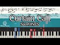 【ピアノ楽譜】Curtain Call/SixTONES【1ST】ストーンズ ファースト アルバム