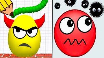 Draw To Smash vs Hide Ball - All Levels Gameplay (Android,iOS) Part 51