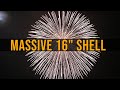 Huge 16 inch fireworks shell