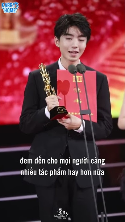 [Vietsub] 190907 Vương Tuấn Khải phát biểu nhận giải diễn viên mới trong Lễ trao giải Kim Phượng