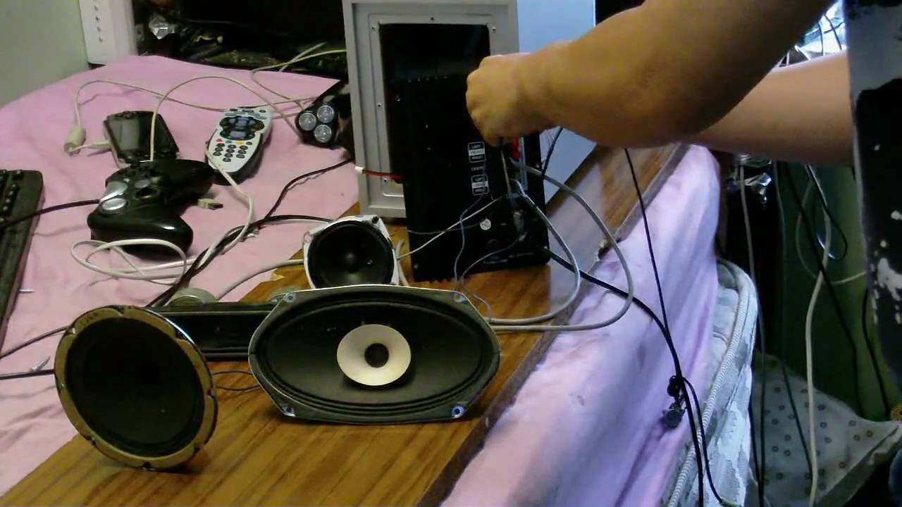 Circuit Bending A Durabrand Home Theatre Speaker Wotsit Part 2 Youtube