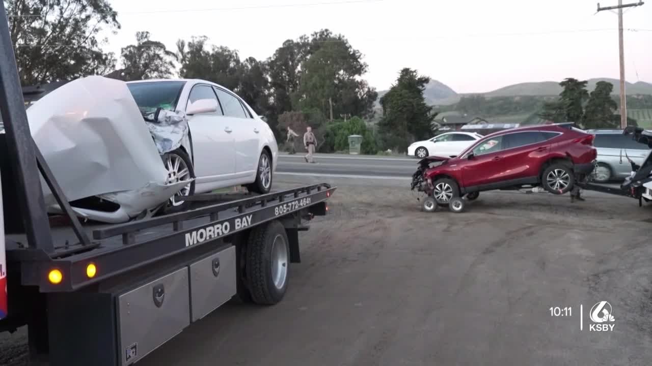 Multiple-vehicle crash reported along Los Osos Valley Road near Los ...