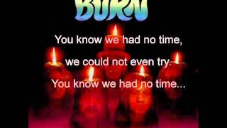 Burn- Deep Purple Lyrics