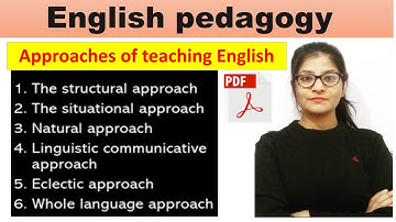 Approaches of teaching English || structural approach, situation approach, eclectic approach|| CTET