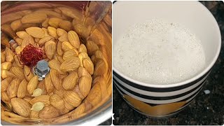 badam milk recipe | badam powder | almond milk | almond milk powder -  Instant Badam Milk Powder Mix