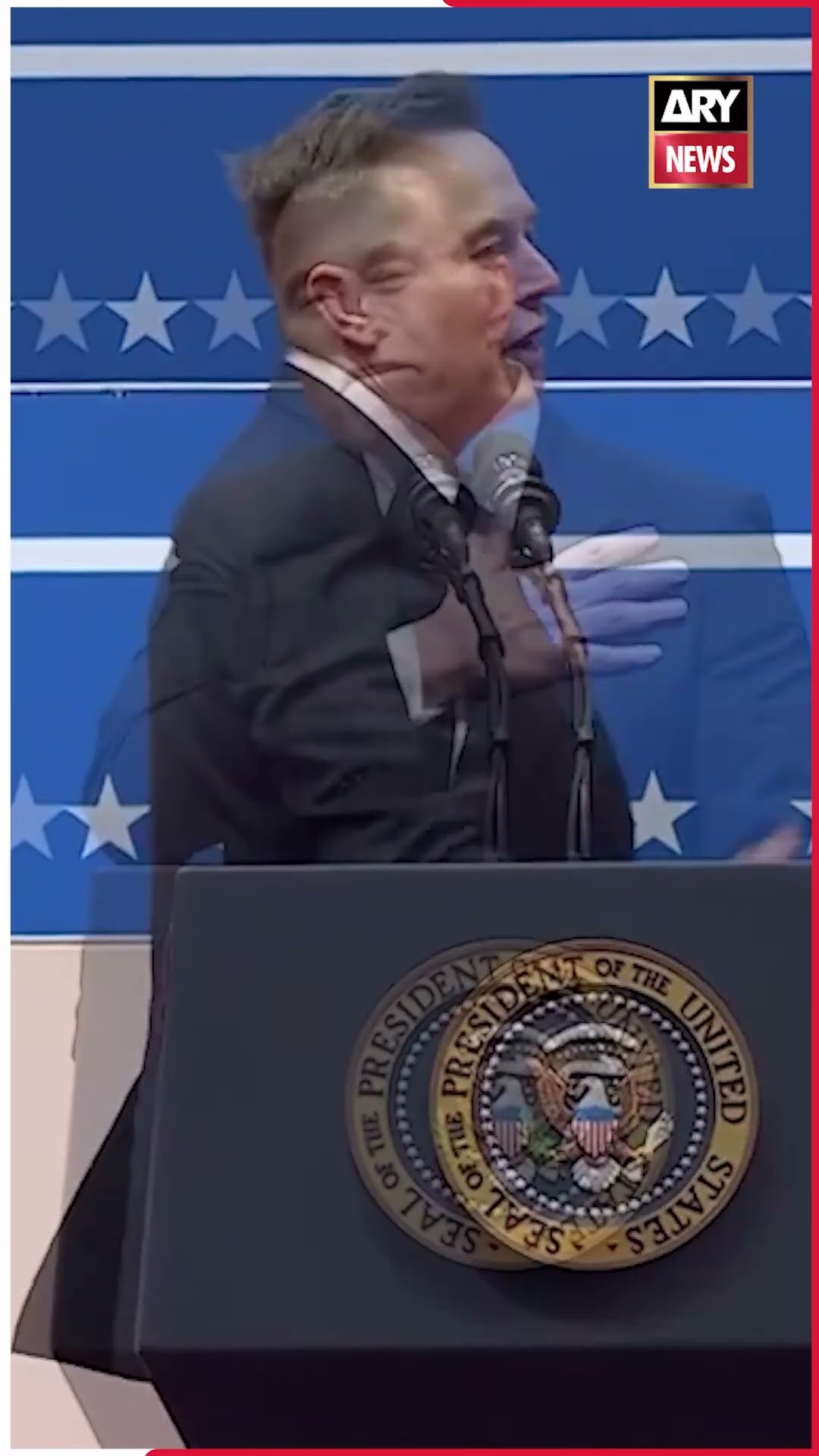 Elon Musk In Trump Inauguration #elonmusk #trump #donaldtrump #inauguration #usa #shorts #ytshorts