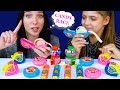 ASMR CHEWING PARTY (WACK-O-WAX LIPS , HUBBA BUBBA AND DUBBLE BUBBLE GUM) Eating Sound Lilibu