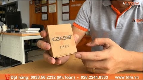 TDM.VN | Đập hộp van T chia nước Caesar BF427 dùng cho bồn cầu + vòi xịt khóa nước và giảm áp