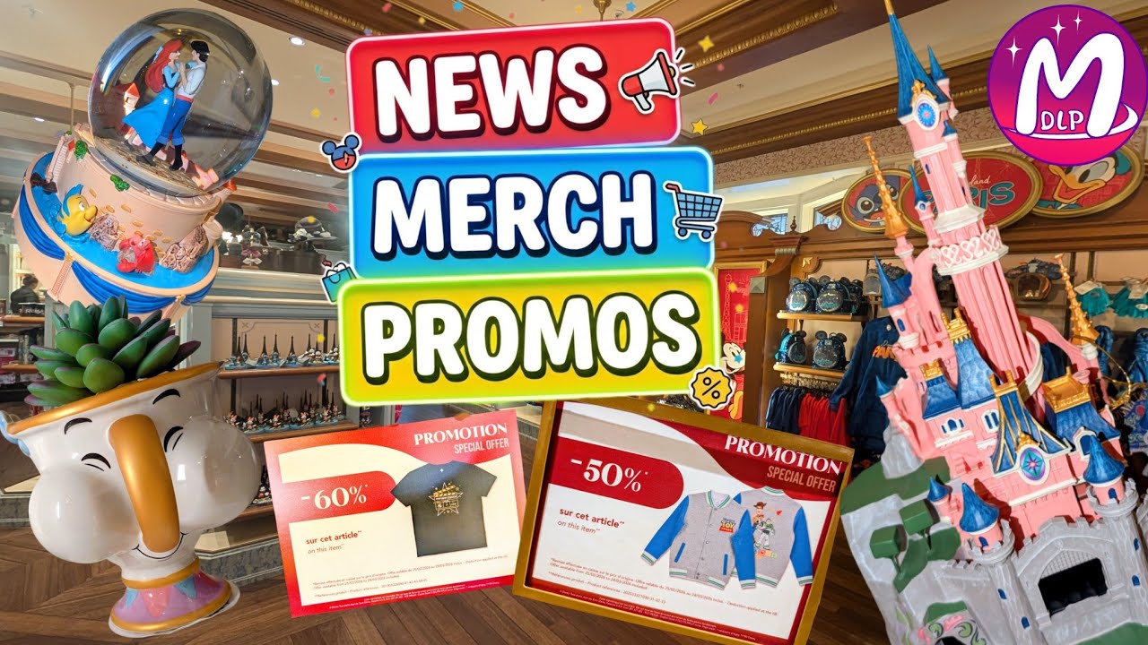 Disneyland Paris, News, Merch et PROMOS jusqu'à -60% !