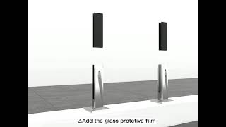 How to install the glass spigot glass railing