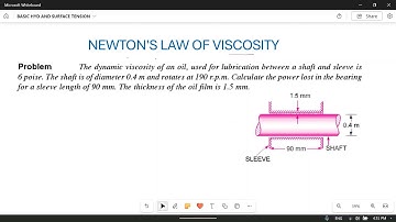 Fluid mechanics: numerical problems: 05//Newton