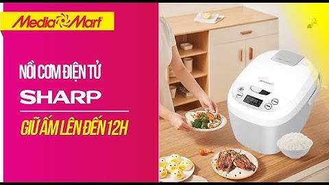 [HOT DEAL 13.8] - Nồi cơm điện tử Sharp 1,8L: Giữ ấm 12h(KS-COM180EV-GY/186EV-GL)-Điện máy MediaMart