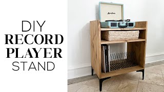 DIY Record Player Stand