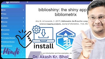 How to Install R Biblioshiny || Installation Guide for Bibliometrix - R Studio Biblioshiny || Hindi