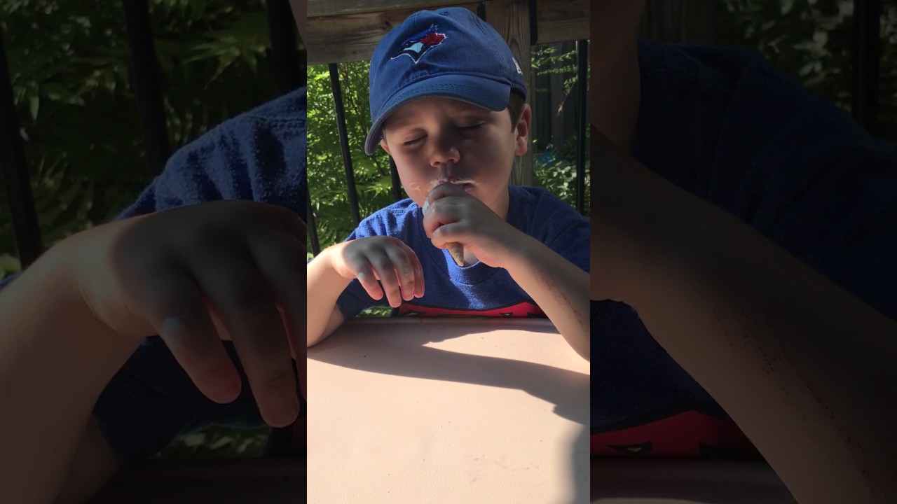 Eating ice cream while falling asleep YouTube