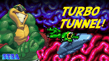 Two Mistakes In The Turbo Tunnel | Battletoads Walkthrough (SEGA)