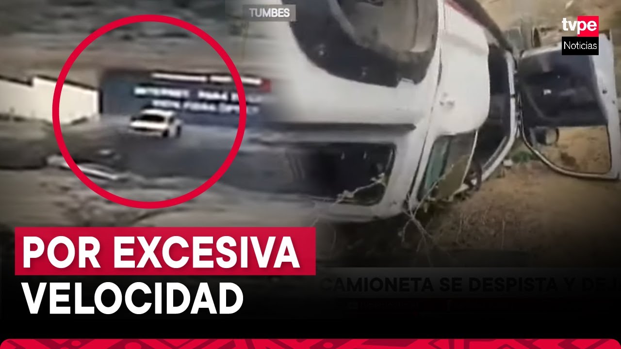 Accidente en Tumbes: camioneta a excesiva velocidad se despista y deja ...