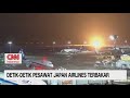 Detik-Detik Pesawat Japan Airlines Terbakar