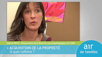 Quelles sont les conditions pour l'acquisition de la propreté ?