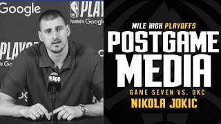 Nikola Jokić Postgame Press Conference Vs. Okc Game 7 2025 Nba Playoffs