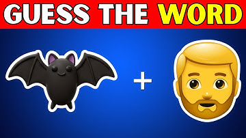 Can you guess the word by emoji | Emoji quiz challenge 2025