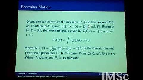 Positive conservative semigroups and markov processes