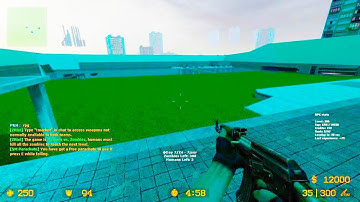 Counter Strike Source - Zombie Riot Mod Online Gameplay on Construct 2009 map