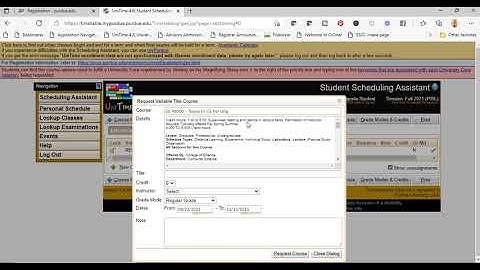 Student- How to request a Variable Title Course