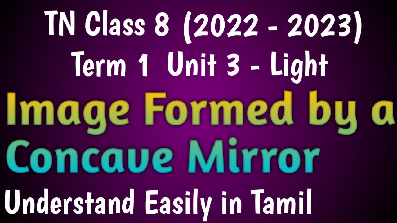 Image formed by a Concave Mirror Class 8 Science Term 1 Unit 3 Light