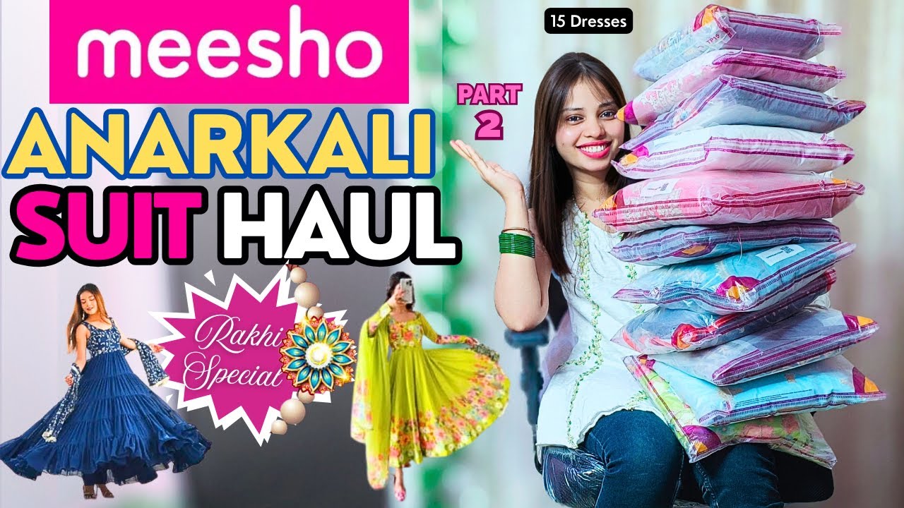 *Huge* Anarkali suit haul❤️‍🔥 l Rakhi Special ✨ l Festive wear haul l Try-On 
