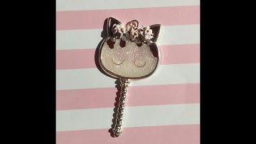 Uv resin/polymer clay cute cat bezel charm tutorial/DIY