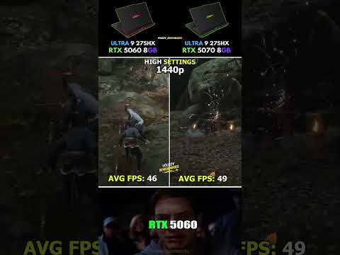 RTX 5060 vs RTX 5070 Laptop - Small FPS Bigger Hype #pcgaming