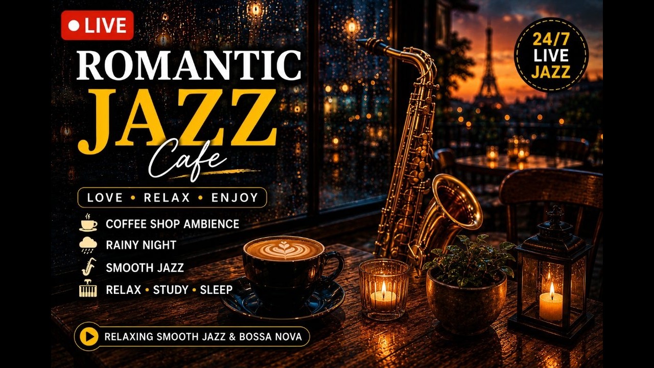 MUSICAÄNOSSA JAZZ LOUNGE 中村智明 LIVE 🔴 Relaxing Jazz Lounge – Smooth Sax & Piano Jazz - YouTube