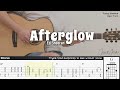 Afterglow Ed Sheeran Fingerstyle Guitar TAB Chords Lyrics