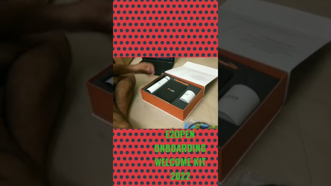 E2OPEN company onboarding welcome kit 2022 unboxing/😍.  