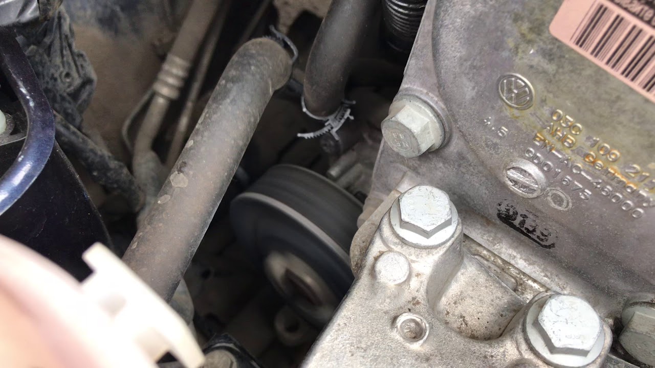 Помпа умирает поло седан CFNA 2013 год(пробег 102 тысячи) - YouTube