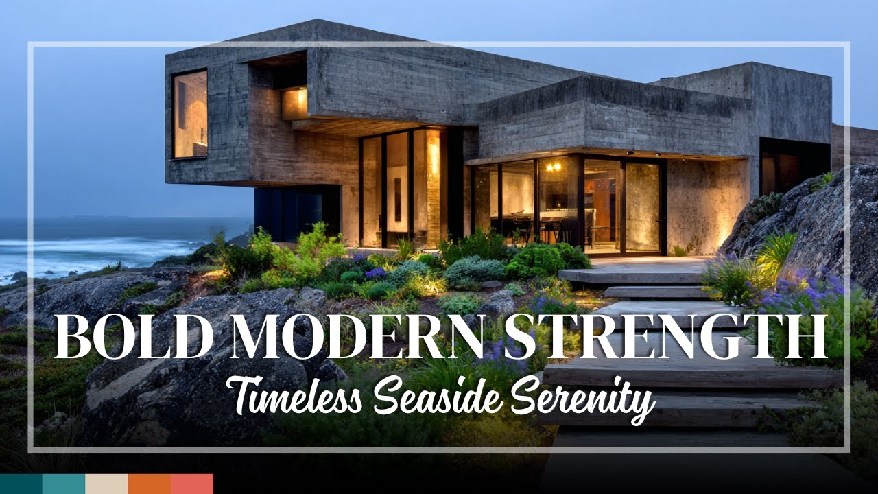 Clifftop Brutalist Homes – Concrete Masterpieces with Coastal Grandeur and Timeless Appeal