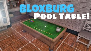 How to Build a Pool Table (Bloxburg Tutorial)