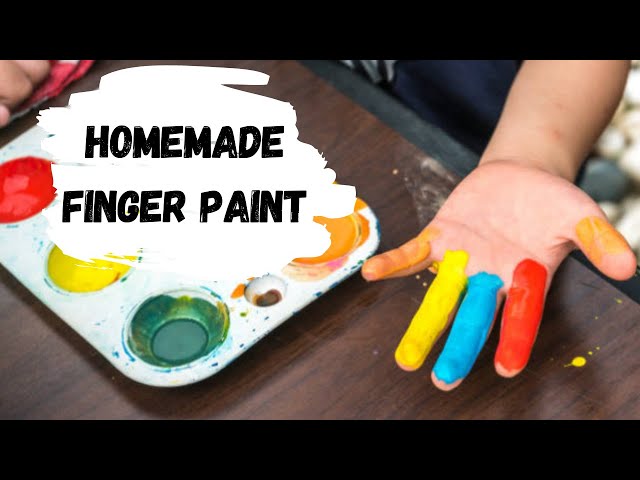 How to Make Sustainable Homemade Finger Paint for Kids - Brightly