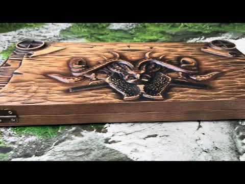 Нарди з дерева, Пірати, Череп Восьминіг, видео 1