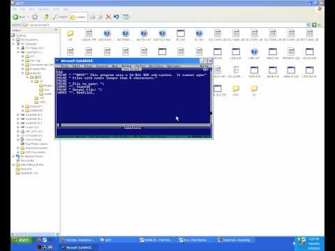 How to make a processing program -- QBasic