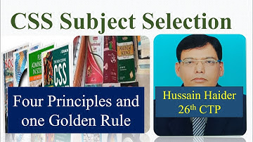 Want to Select CSS Optional Subjects? Mind these 5 Things