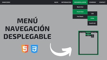 Menú de navegación desplegable con HTML y CSS (actualizado)